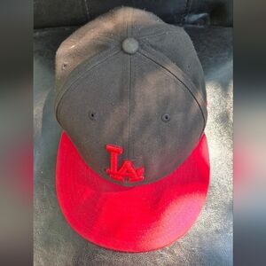 New Era Black and Red LA Cap